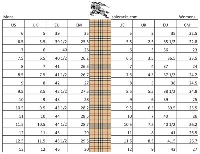 men's shoes burberry|Burberry men's shoe size chart.